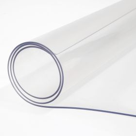 Plastic Table Cover, 44"x90"x0.06", Transparent PVC Table Protector, Rectangle Clear Desk Mat